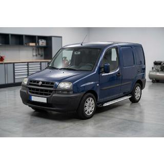 Бокові пороги Shining V1 (2 шт., Алюміній) Fiat Doblo I 2001-2005 рр. фото 1