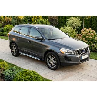 Бокові пороги Shining V1 (2 шт., Алюміній) Volvo XC60 2009-2017 рр. фото 1