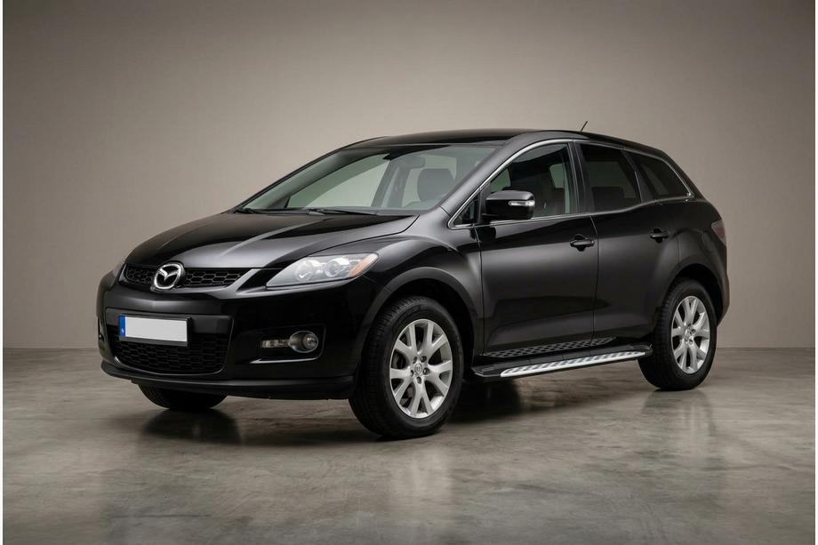 Mazda CX-7 2006-2012 рр. Бокові пороги Shining V1 (2 шт., Алюміній) Фото 1