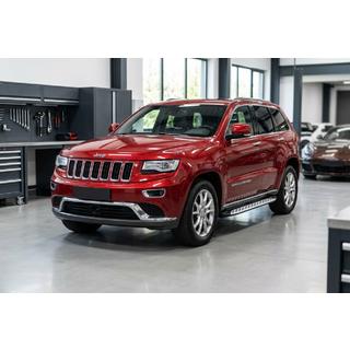 Бокові пороги Shining V1 (2 шт., Алюміній) Jeep Grand Cherokee WK2 2010-2021 рр. фото 1