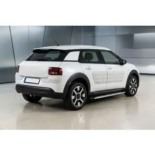 Бокові пороги Shining V1 (2 шт., Алюміній) Citroen Cactus 2014-2020 рр. фото 1