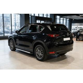 Бокові пороги Shining V1 (2 шт., Алюміній) Mazda CX-5 2017-2025 рр. фото 1