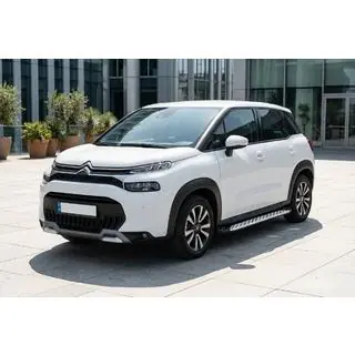 Бокові пороги Shining V1 (2 шт., Алюміній) Citroen C-3 Aircross 2017-2024 рр. фото 1
