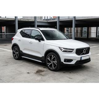 Бокові пороги Shining V1 (2 шт., Алюміній) Volvo XC40 2018- рр. фото 1