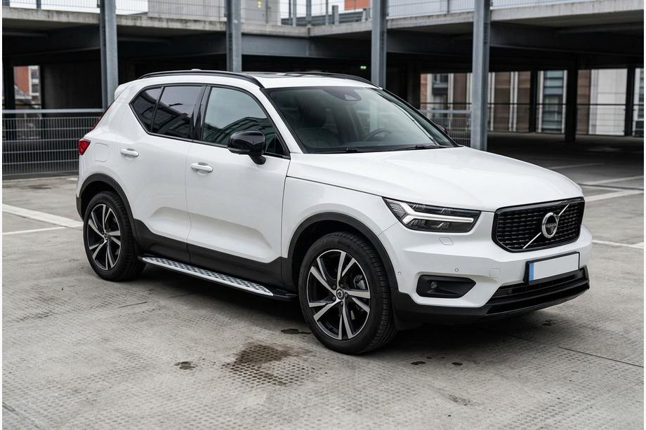 Volvo XC40 2018- рр. Бокові пороги Shining V1 (2 шт., Алюміній) Фото 1