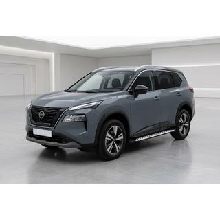 Бокові пороги Shining V1 (2 шт., Алюміній) Nissan X-trail T33/Rogue 2022- рр. фото 1