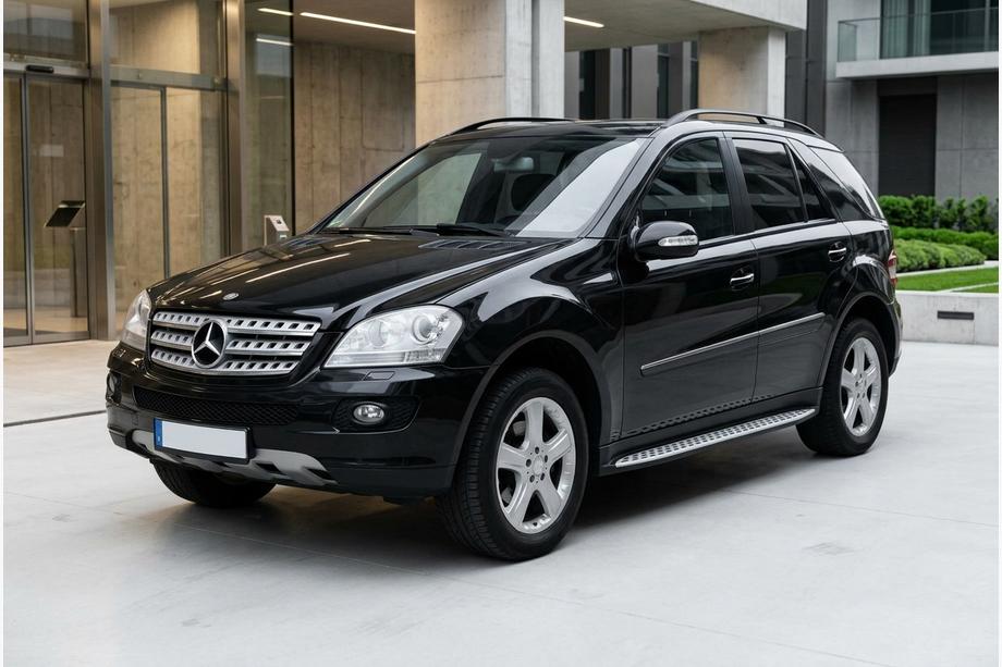 Mercedes ML W164 2005-2011 рр. Бокові пороги Shining V1 (2 шт., Алюміній) Фото 1