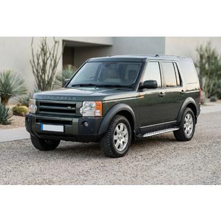 Бокові пороги Shining V1 (2 шт., Алюміній) Land Rover Discovery III 2004-2009 рр. фото 1