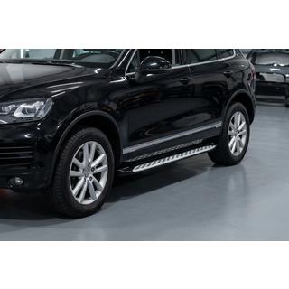 Бокові пороги Shining V1 (2 шт., Алюміній) Porsche Cayenne 2010-2017 рр. фото 1