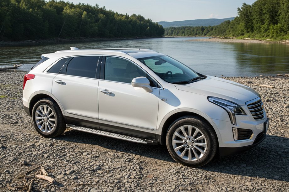 Cadillac XT5 2016- рр. Бокові пороги Shining V1 (2 шт., Алюміній) Фото 1
