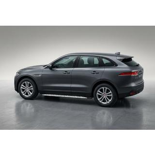 Бокові пороги Shining V1 (2 шт., Алюміній) Jaguar F-PACE 2016- рр. фото 1