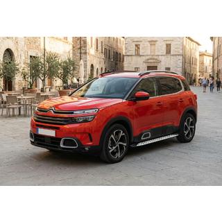 Бокові пороги Shining V1 (2 шт., Алюміній) Citroen C5 Aircross 2017-2025 рр. фото 1