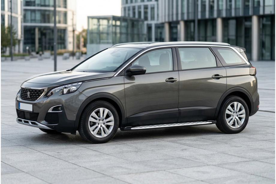 Peugeot 5008 2016-2023 рр. Бокові пороги Shining V1 (2 шт., Алюміній) Фото 1