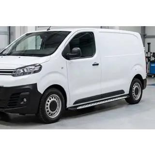 Бокові пороги Shining V1 (2 шт., Алюміній) Citroen Jumpy/Dispatch 2017- рр. фото 1
