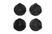 Ковпачки на диски 71/75 мм без кільця (4 шт, сині V1) фото 3