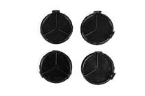 Mercedes Ковпачки на диски 71/74 мм без кільця (4 шт, чорний глянець) фото 3