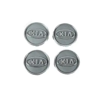 Ковпачки диски сірі kia60tur-sir (59мм на 55мм, 4 шт) фото 2