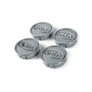 Ковпачки диски сірі kia60tur-sir (59мм на 55мм, 4 шт) фото 1