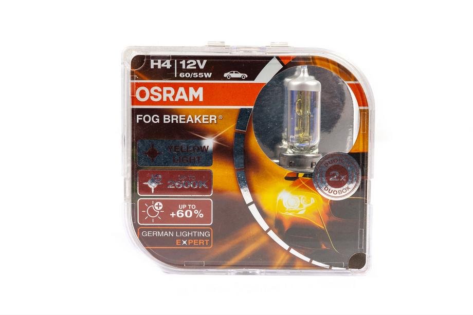 Лампи головного світла Osram H4 60/55W Fog Breaker 62193FBR (2 шт) Image