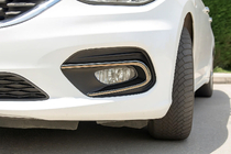 Fiat Tipo 2016- рр. Накладки на противотуманки (2 шт, нерж.) фото 1