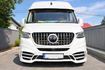 Mercedes Sprinter W907/W910 2018- рр. Передній бампер з решіткою V2 (AMG) фото 3