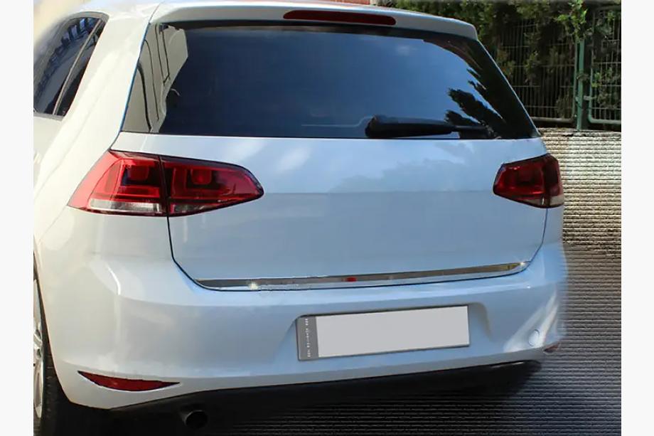 Volkswagen Golf 7/E-Golf 2012-2020 рр. Кромка багажника HB (нерж) Carmos - Турецька сталь Фото 4