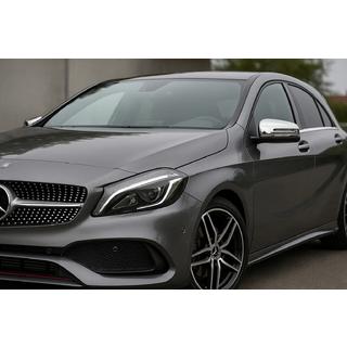 Накладки на дзеркала (2 шт, нерж.) Mercedes A-сlass W176 2012-2018 рр. фото 1