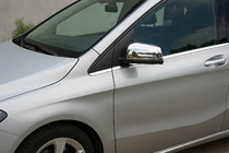 Mercedes B-class W246 2011-2018 рр. Накладки на дзеркала (2 шт, нерж.) фото 1