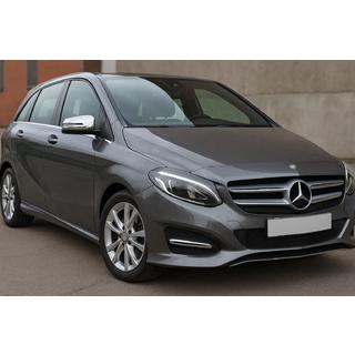 Накладки на дзеркала (2 шт, нерж.) Mercedes B-class W246 2011-2018 рр. фото 3