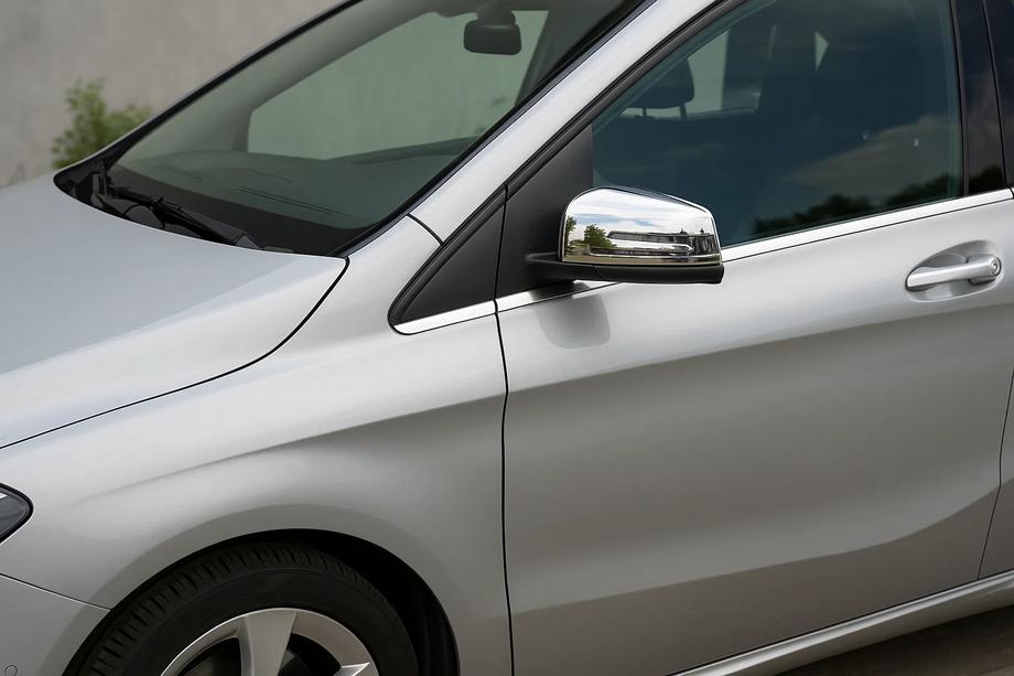 Mercedes B-class W246 2011-2018 рр. Накладки на дзеркала (2 шт, нерж.) Image