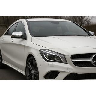 Накладки на дзеркала (2 шт, нерж.) Mercedes CLA C117 2013-2019 рр. фото 3