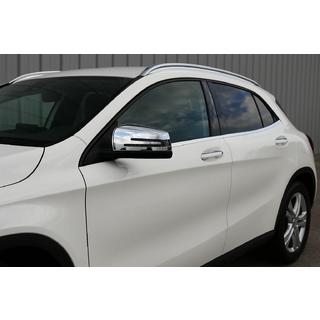 Накладки на дзеркала (2 шт, нерж.) Mercedes GLA X156 2014-2019 рр. фото 1