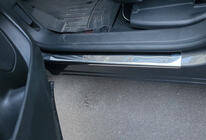 Opel Grandland X 2017- рр. Накладки на пороги (4 шт, нерж) фото 2