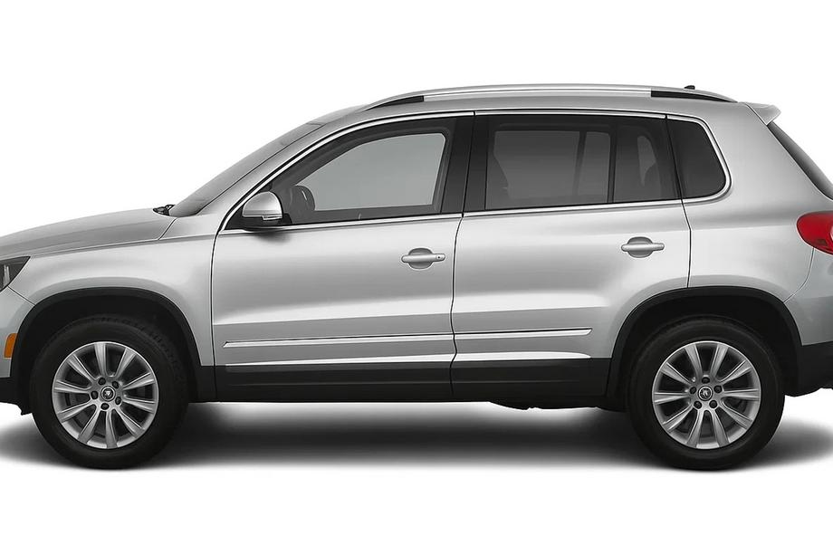 Volkswagen Tiguan 2007-2016 рр. Молдини на двері (4 шт, нерж) Фото 1