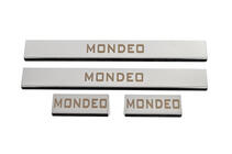 Ford Mondeo 2014-2022 рр. Накладка на пороги (4 шт, нерж) фото 1