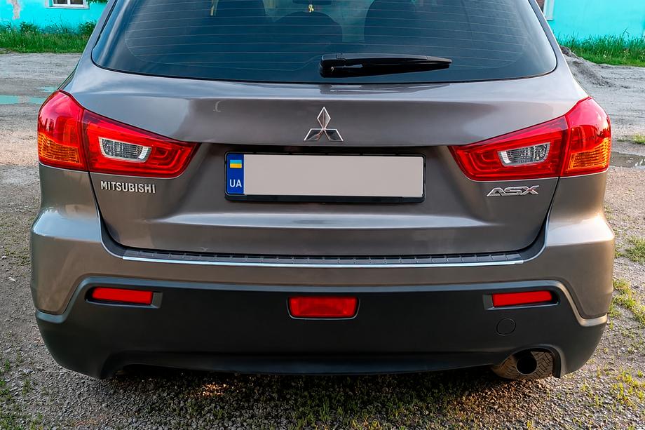 Mitsubishi ASX 2010-2023 рр. Накладка на задній бампер Carmos (2010-2019, нерж) Фото 1