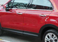 Fiat 500X 2014-2024 рр. Молдинг скла (4 шт., нерж.) фото 3