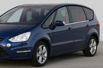 Ford S-Max 2007-2014 рр. Молдинг скла (4 шт., нерж.) фото 1