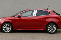 Alfa Romeo Giulietta 2010-2020 рр. Накладки на дверні стійки (4 шт, нерж) фото 1