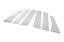 Mitsubishi ASX 2010-2023 рр. Накладки на дверні стійки (6 шт, нерж) фото 3