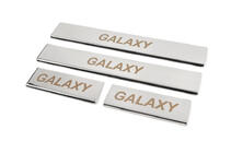 Ford Galaxy 2015- рр. Накладки на пороги (Carmos , 4 шт, нерж.) фото 2