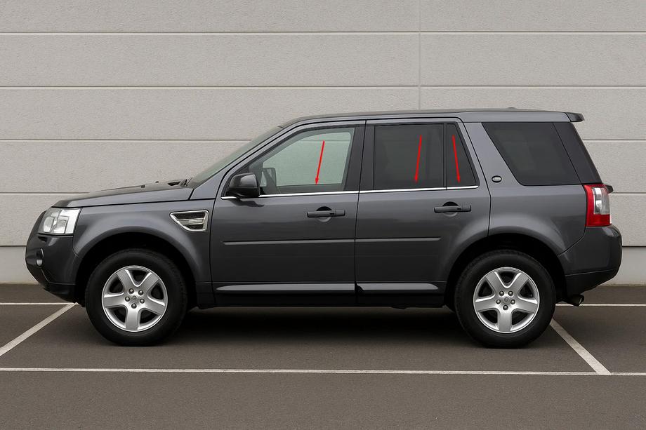 Land Rover Freelander II 2006-2014 рр. Окантовка вікон (6 шт, нерж.) Image