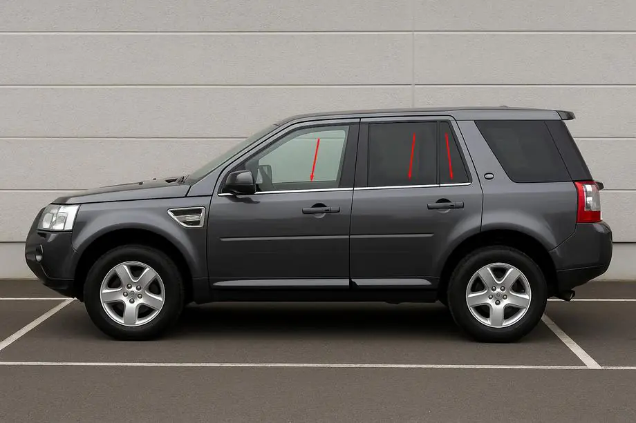 Land Rover Freelander II 2006-2014 рр. Окантовка вікон (6 шт, нерж.) Фото 1