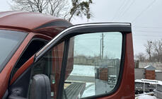 Volkswagen Crafter 2006-2016 рр. Вітровики (2 шт, EuroCap, Chrome) фото 1