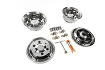 Iveco Daily 2014- рр. Ковпаки з нержавійки ОЕМ (2-катковий, 4 шт) фото 3