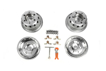 Iveco Daily 2014- рр. Ковпаки з нержавійки ОЕМ (2-катковий, 4 шт) фото 4