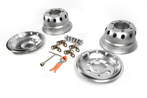 Iveco Daily 2014- рр. Ковпаки з нержавійки ОЕМ (2-катковий, 4 шт) фото 5