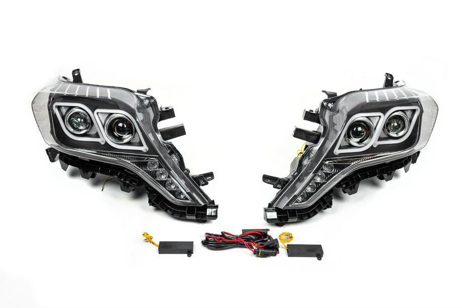 Toyota Land Cruiser Prado 150 2009-2023 рр. Передня оптика FullLED (2013-2017, 2 шт) Image