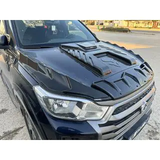 Накладка на капот (ABS) SsangYong Musso ІІ 2018- рр. фото 3