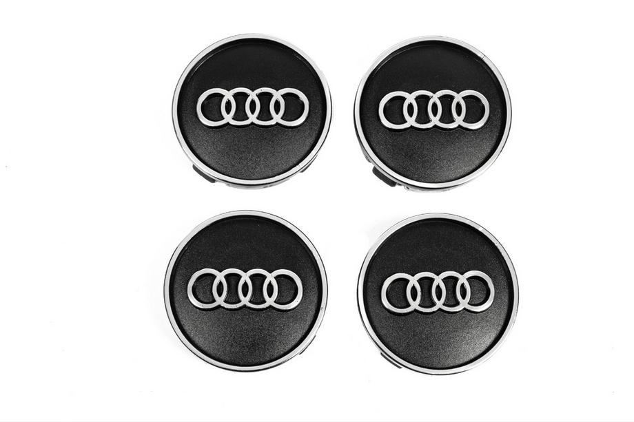 Audi Ковпачки диски чорні au5955 (59мм на 55мм, 4 шт) Фото 1